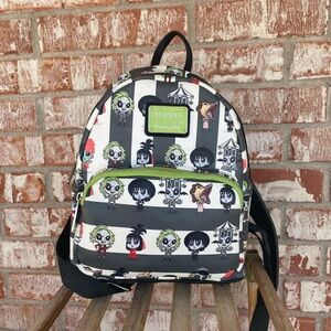 Loungefly mini backpack beetle juice design